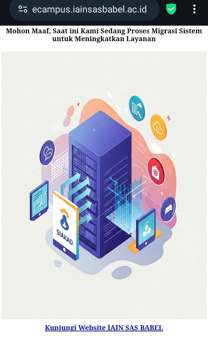Migrasi Sistem Ecampus IAIN SAS BABEL ke Siakad Sevima Platform