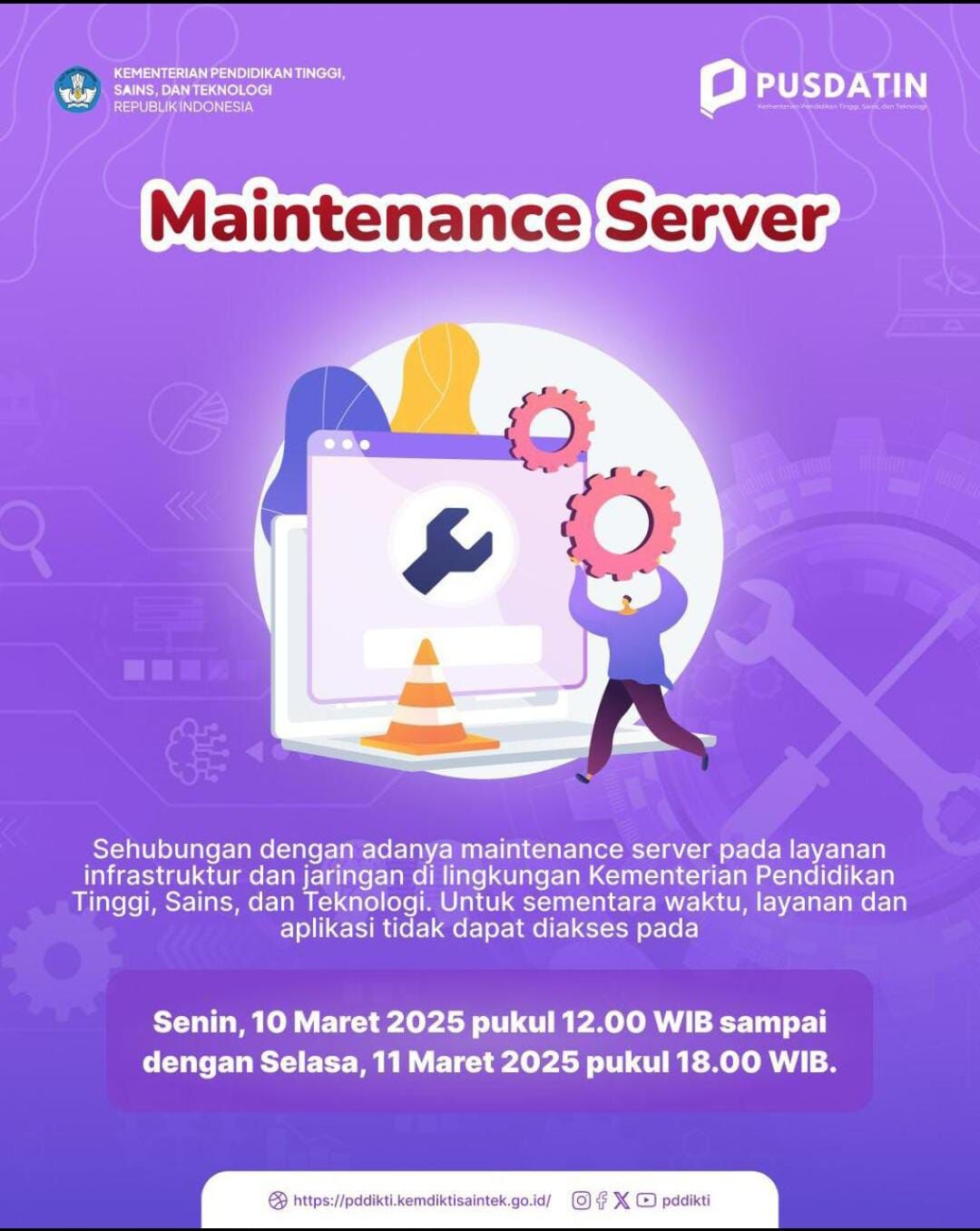 Maintenance Server PDDikti
