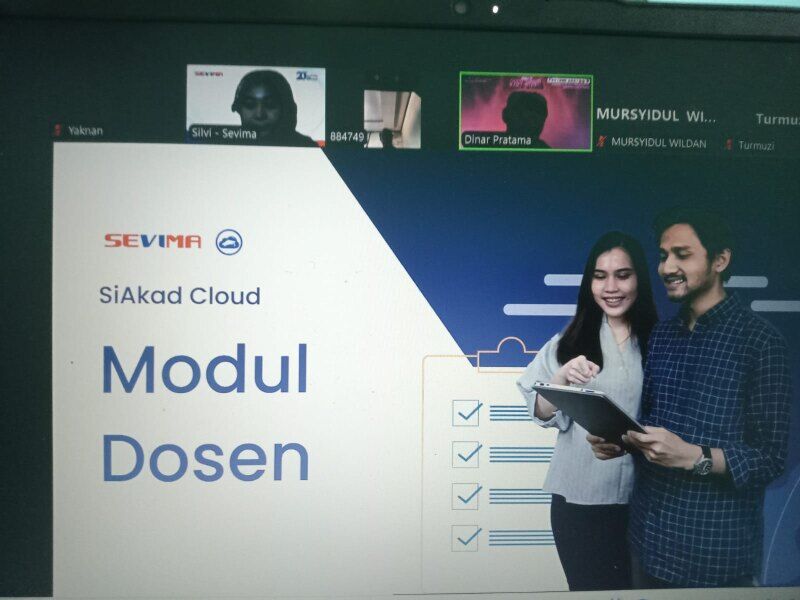 Pelatihan dan Pengenalan Fitur Siakad Sevima Platform kepada Dosen IAIN SAS BABEL