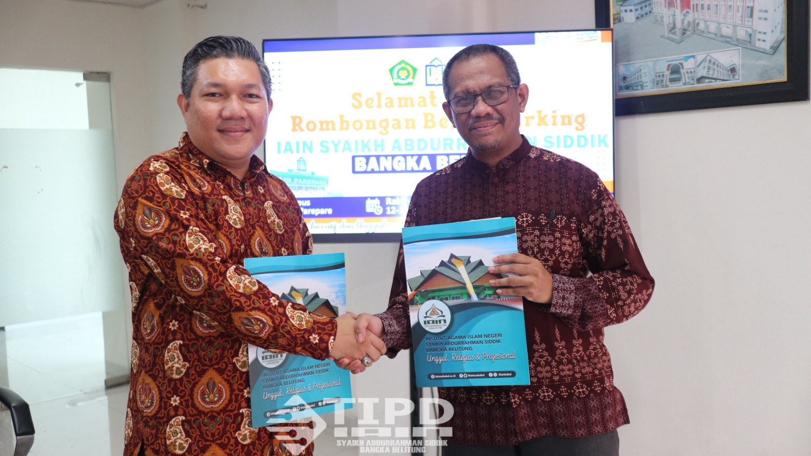 Perkuat Pengelolaan Teknologi Informasi, TIPD IAIN SAS BABEL Jalin Kerjasama dengan TIPD IAIN Parepare