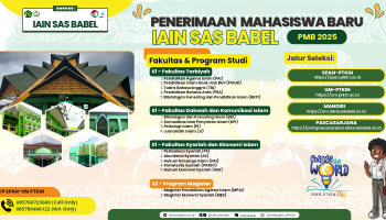 Informasi Penerimaan Mahasiswa Baru IAIN SAS Bangka Belitung Tahun 2025