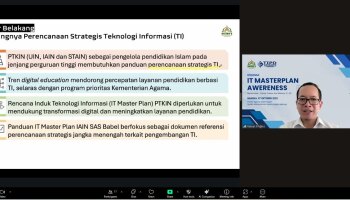 TIPD IAIN SAS Bangka Belitung Gelar Webinar IT Master Plan Awarness