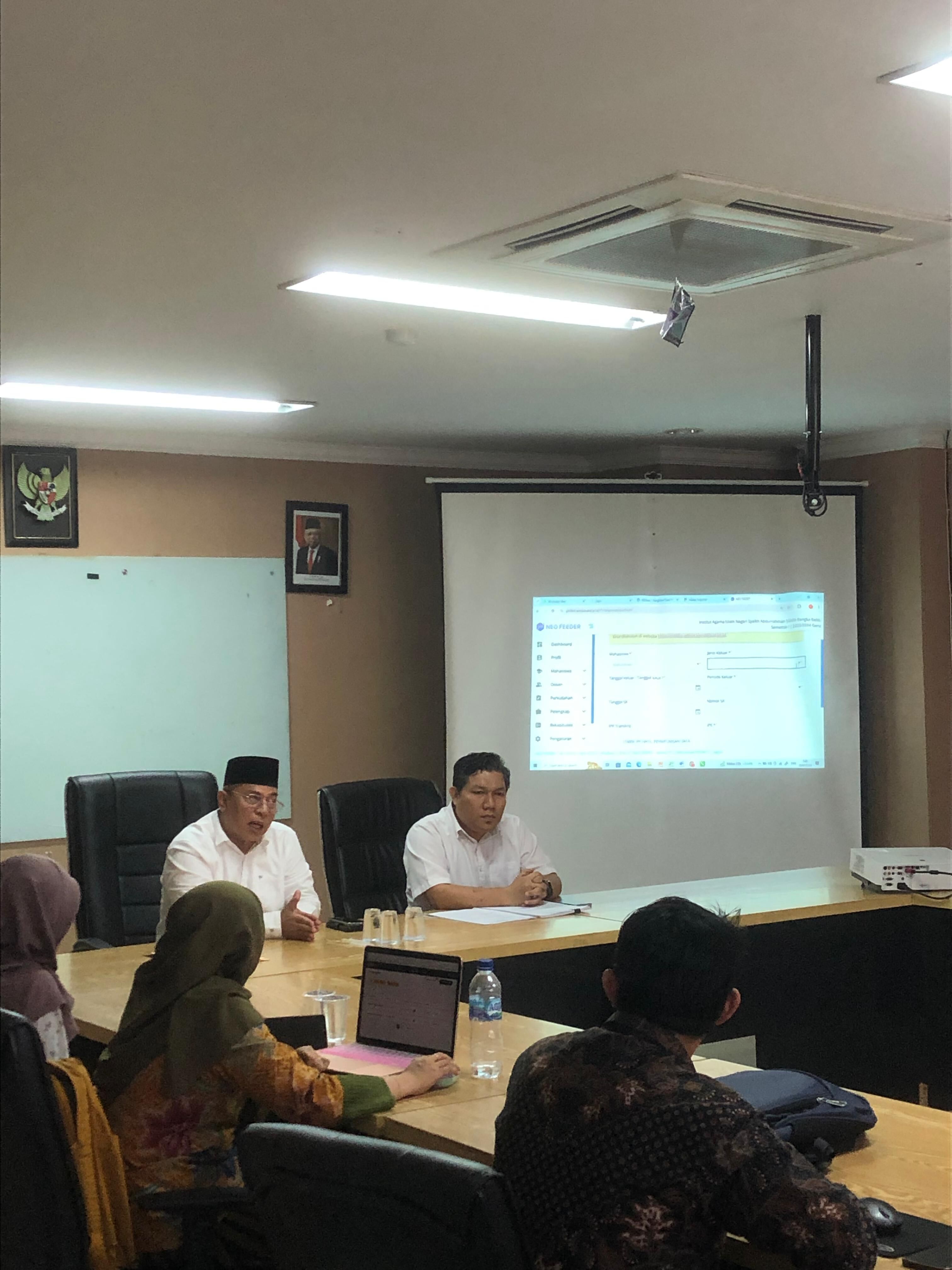 TIM TIPD Lakukan Pendampingan Pemutakhiran Data PDDikti Fakultas Tarbiyah